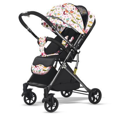 China Can sit and lie 2022 new hot sale lightweight baby stroller with reversible handle for sale