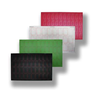 China Waterproof / Waterproof Customized Layout PVC HF Technic Dual Interface Inlay Solder Sheet For Smart Cards for sale