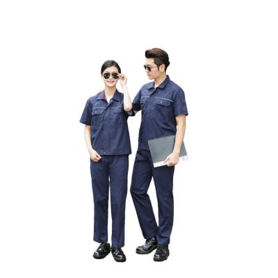 China Cotton Men Work Uniform Work Uniform Set With Logo Pocket Work Uniform Shirt for sale