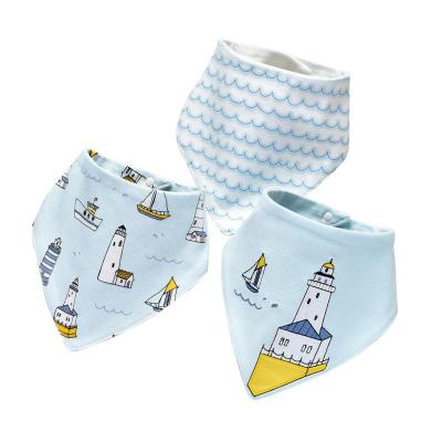 China New Design Toddler Drool Bibs Washable Cotton Triangle Saliva Wholesale Organic Customized Baby Bibs Cotton Baby Triangle Saliva Towel for sale