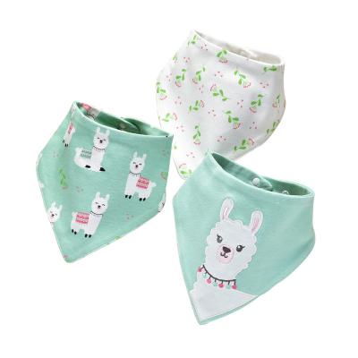 China Wholesale Custom Washable Baby Bibs Girls Boys 100% Cotton Triangle Saliva Unisex Organic Towel, Small MOQ 500PCS for sale