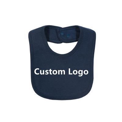 China Wholesale Custom Washable Logo Printing Baby Girls Bibs And Cycling Bandana Bibs Toddler Cotton Breathable Organic Baby Bibs for sale