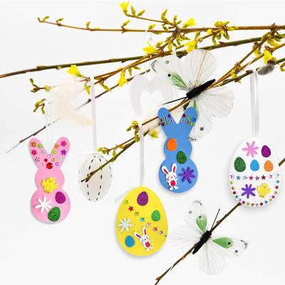 China Eco-friendly Material New Easter set egg rabbit foam stickers spring decoration DIY accessories toys for sale