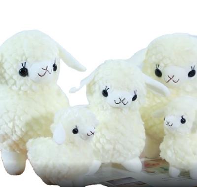 China Super Cute Stuffed Plush Animal Simulation Alpaca Plush Toy Small Sheep Doll Company Healthy Event Gift for sale