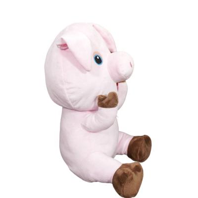 China Kids Gift Kid Stuffed Plush Sheep Plush Toy Gift For Kids Sitting Plush White Pig Toys for sale