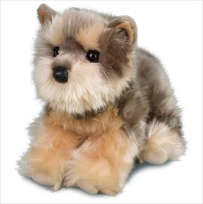 China Super Cute Plush Toy Yettie Yorkie Yorkshire Terrier Dog Plush Toy Kids Playing Companion for sale