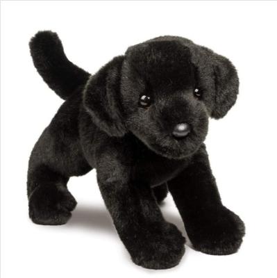 China Low MOQ Starly Plush Toy Douglas Brewster Black Lab Dog Plush Stuffed Animal for sale