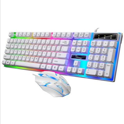 China 2021 Numeric Keypad Lower Factory Price g21b LED Light Gaming Keyboard and Mouse Combos for sale