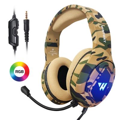 China PK ONIKUMA M1 Colorful Over-Ear Earphone Amazon RGB Lights Stereo Gamer LED Headphones Wired PS4 Gaming Headset With Microphone For PC PS4 for sale