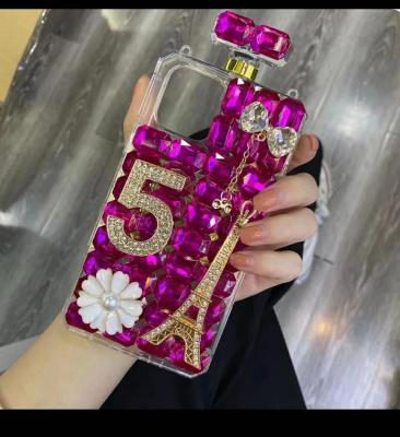 China Luxury Dropshipping Bling Crystal Diamond Perfume Bottle Cases For Anti-fall iPhone 11 12 pro max X XR XS 6 7 8 plus phone cover for sale