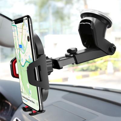 China Newest Universal 360 Adjustable Adjustable Arm Multi Function Windshield Dash Phone Holder Car Mount Bracket for sale