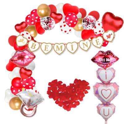 China Foil Cheap Price Wholesale Valentine's Day Party Balloon Arch Set For Wedding Decoration for sale