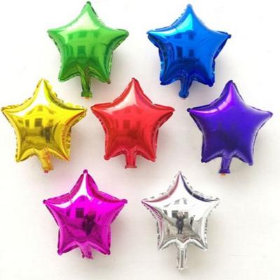 China Party decoration China Manufacturer New Product 18 Inch Five-pointed Star Monochrome Aluminum Foil Balloon for sale