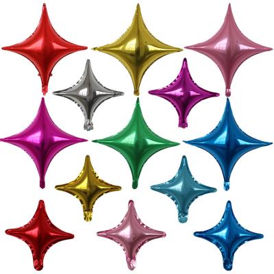 China Party decoration New High Quality Wholesale 10 Inch 26 Inch Foil Balloon Four-pointed Star for sale