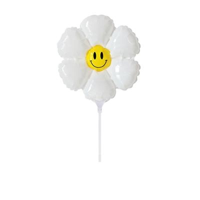 China Party decoration Factory Direct Supply Cheap Price Small Daisy Sunflower Smiley Face Flower Balloons for sale