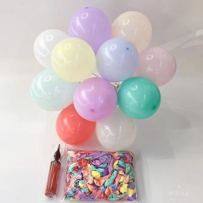 China Party decoration 10 inch 2.2g Matte Macaroon Pearl Metal Multicolor Balloon Factory wholesale balloon Helium Inflatable Wedding Party Decoration for sale