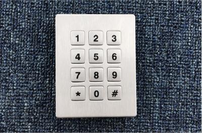 China IP68 waterproof rugged 12 keys metal keypads for sale