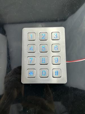 China Panel mounted digital keypad for telephone entry system for sale