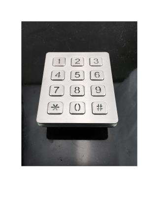 China IP65 access control numeric back lighted keypad with male pin out connector for sale