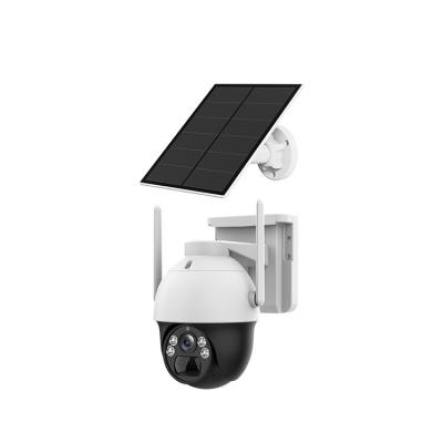 China Two-way Audio outdoor surveillance 1080p hd 3g 4g solar powered battery camera with external solar panel for sale