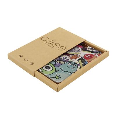 China Recycled Materials Direct Factory Price 350g Kraft Paper Phone Case Drawer Packaging Design Mobile Phone Boxx for sale