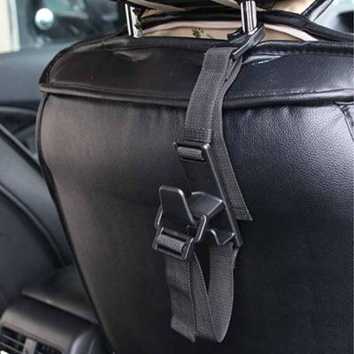 China Eco-friendly Adjustable Headrest Hook Backseat Use Car Bag And Bottle Storage Rack Storage Hanging Hook for sale