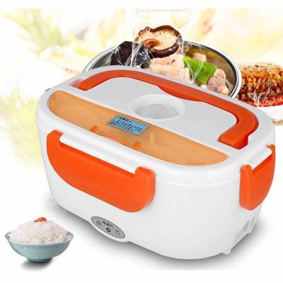 China Sustainable Portable Plastic Electric Food Lunch Box USB Heater Bento Food Warmer Container for sale