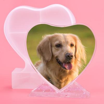 China Sustainable Resin Photo Frame Mold, Heart Shaped Silicone Mold, Suitable For Resin Casting for sale