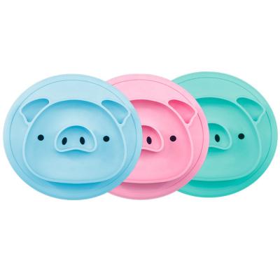 China Sustainable BPA Free Silicone Severed Toddler Baby Dishes-Non Slip Suction Dishes For Kids Babies And Toddler-Baby Dinner Dish for sale