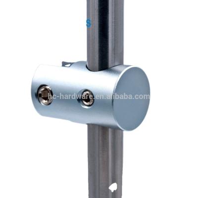 China Manufacturer Price Aluminum Panel Support Single Sided Aluminum Glass Clamp For 10.0mm Rod for sale