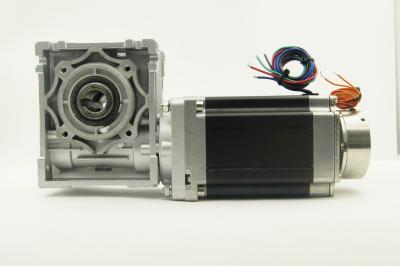 China NEMA 34 Worm Geared Stepper Motor with brake for sale