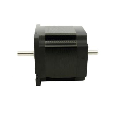 Chine 4wires double shaft NEMA23 stepper motor 1.3N.m(186oz-in) motor length 56mm shaft diameter 6.35/8.0mm 3.0A à vendre