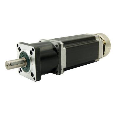 China NEMA23 Planetary geared stepper motor with brake for sale