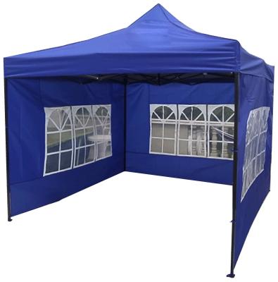 China Water Resistant 3x3 Large PVC Coated , 4 Legs Folding Tent Trade Show Tents Pop Up Gazebos With Sides for sale