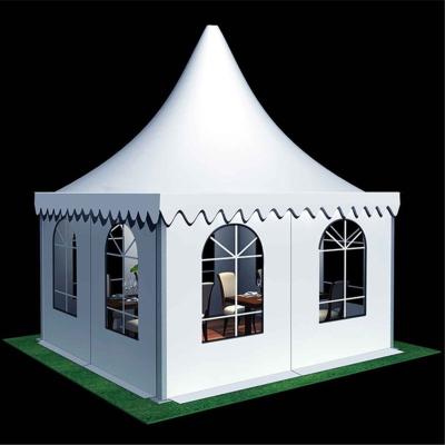 China Strong Stability 3x3 5x5 6x6 PVC Waterproof Cover Chinese Pagoda Tents For Sale 3x3m for sale