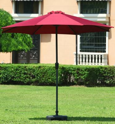 China Large Modern Price Umbrella 2.7M Beautiful Polyester Parasol For Cafe for sale