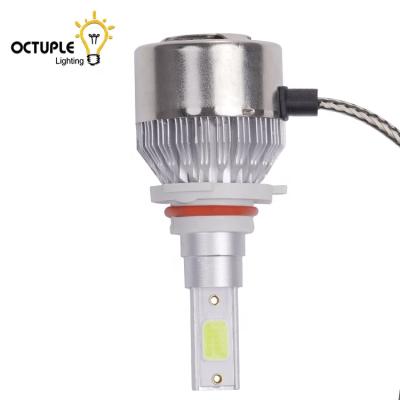 China Aluminum factory direct sale car led headlight bulb 9012 COB 12-24V headlight for sale