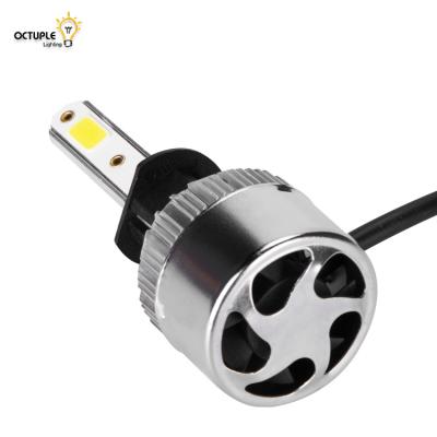 China Newest Wholesale Waterproof Aluminum+PC Auto Lighting System Ip65 H3 Car Led Headlight Bulb 6500K for sale