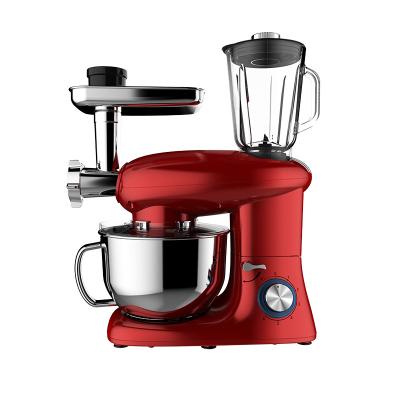 China Multifunctional Household 1400W Stand Dough Mixers Kitchen Appliances With Glass Jar And 6.0L Chopper Bakery Equipment Used for sale