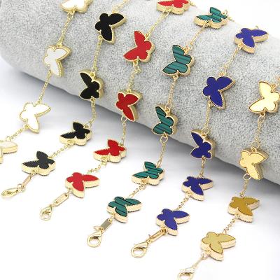 China FASHIONABLE Hot Sale 18K Gold Plated Designer Lucky Ladies Leaf Clover Bracelet Butterfly Heart Jewelry for sale