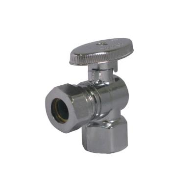 China New general type 1/4 turn stop valve iron pipe inlet medium quick angle valve for sale