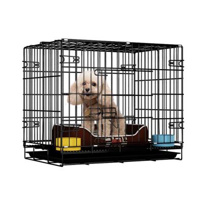 China Wholesale Breathable Pet Cage Stainless Steel Wire Collapsible Pet Cat Cage Outdoor Metal Pet Cages, Carriers for sale