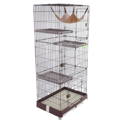 China Wholesale Breathable Pet Cage Stainless Steel Wire Portable Pet Cat Cage Outdoor Metal Pet Cages for sale