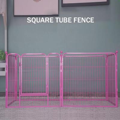 China Breathable Wholesale Dog Cage Outdoor / Portable Pet Indoor Folding Cage for sale