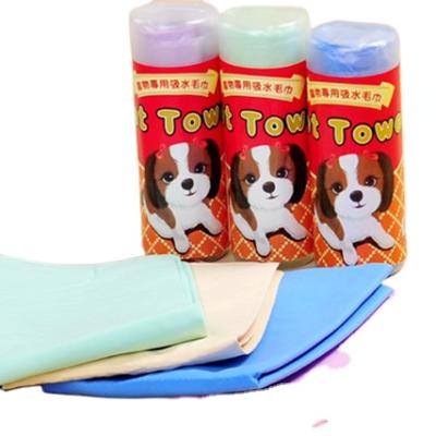 China Wholesale Viable Barreled Thicken Pet Towel Microfiber Dog Bathrobe Large Water Absorption Pet Towels for sale