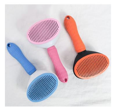 China Wholesale Viable Self Cleaning Comb Pet Lice Flea Cleaner Pet Comb for sale