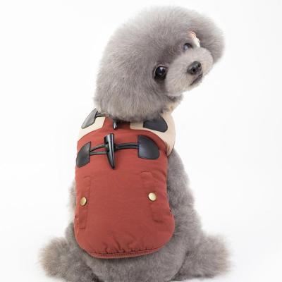 China Viable Wholesale Keep Warm Accessories Designer Pet Luxury Cotton Vest Winter Dog Clothes Big Small for sale