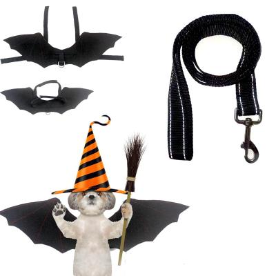 China Viable Factory Wholesale Pet Bat Wings Leash Halloween Pets Puppy Cat Pet Accessories Accessories for sale