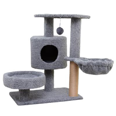 China Wholesale LC-042 High Quality Cat Toys Climbing Cat House Pet House Viable Tree for sale