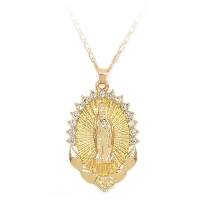 China JNK-1912003 Religious Wholesale JNK-1912003 Christian Madonna Jewelry Virgin Mary Jewelry Pendant Necklace For Women for sale